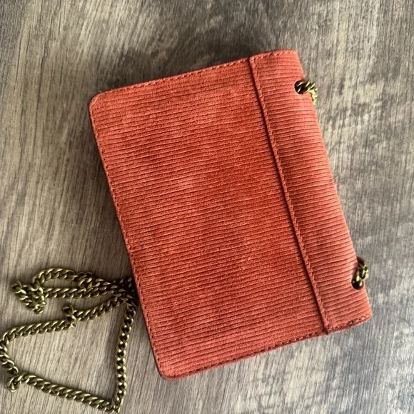 Madewell Gold and Orange Crossbody Bag with Textured Finish - Picture 4 of 4